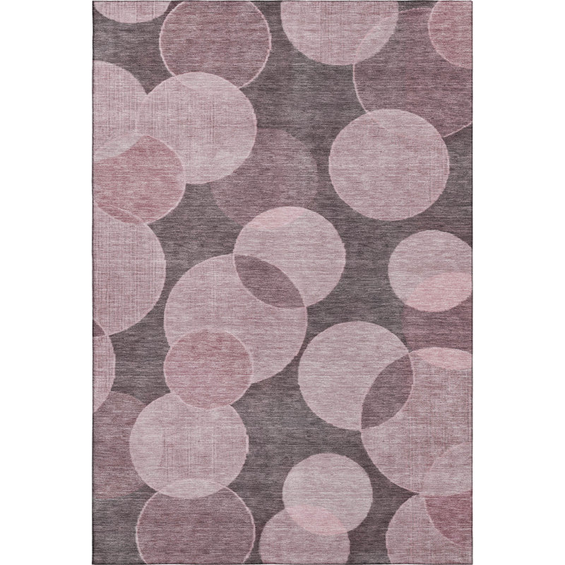 Premium Machine Washable Lubbers AMF1751 Geometric Rug, Rectangle 8' x 10'