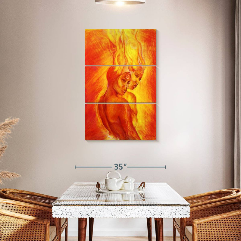 Leisha Shango Flames, 45" H x 28" W