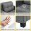 3-in-1 Convertible Sleeper Accent Chair Bed with Adjustable Backrest & Back Pillow-519789859