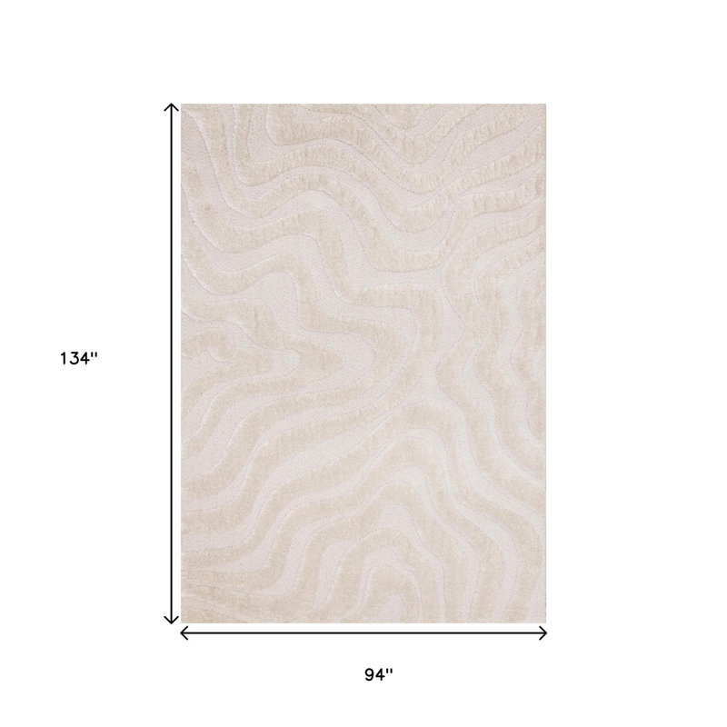 Tapis blanc 8 pi x 11 pi