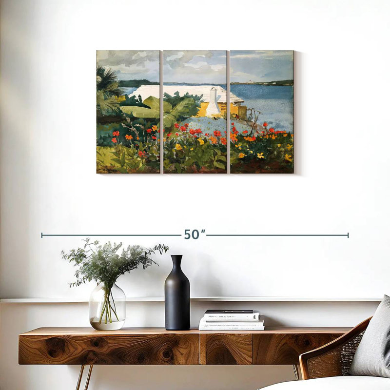 Gillard Flower Garden And Bungalow - Bermudes, H 20 po x l 33 po