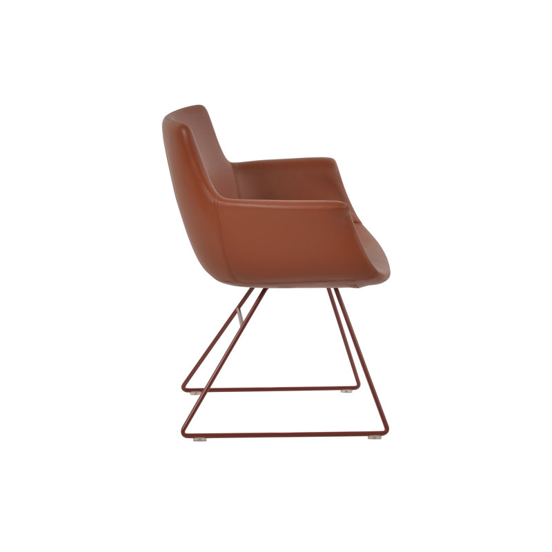 Fauteuil Bottega, Cannelle, Rouge