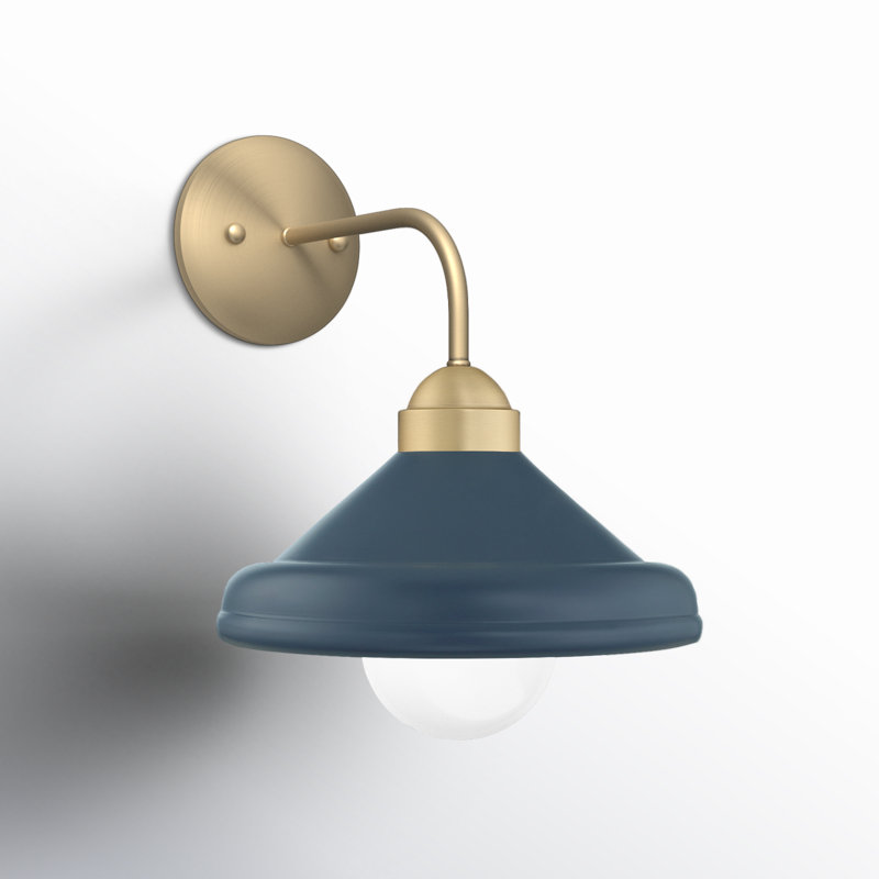 Delilah Iron Armed Sconce, Navy