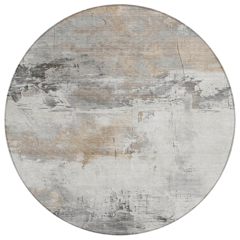 Tapis ivoire intérieur / extérieur Caelius, 8 pi x 8 pi
