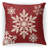 Snowflake Indoor/Outdoor Throw Pillow Cotton Blend Indoor/Outdoor Reversible Throw Pillow-669564259