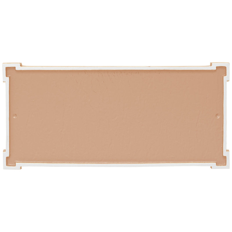 Plaque d'adresse murale sur 2 lignes New Yorker, Taupe / Blanc, Oui