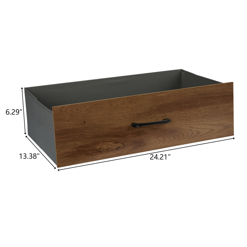 Meinou 8-Drawer Double Dresser with Fabric Drawers, Natural