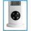 Ventilateur tour miniature de 40 cm (16 pouces), blanc, double fonction (sur pied et mural), oscillant, avec commandes tactiles et télécommande, 3 vitesses, minuterie 9 heures, moteur en cuivre, 110 V, 25 W, idéal pour la chambre à coucher.