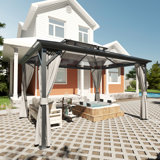 13 pi. L 10 pi. D Pavillon de jardin en aluminium