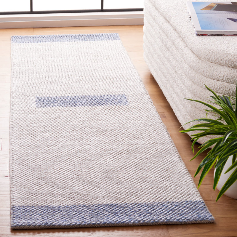 Natura Flat Weave Wool Rug, Runner 2'3" x 8'