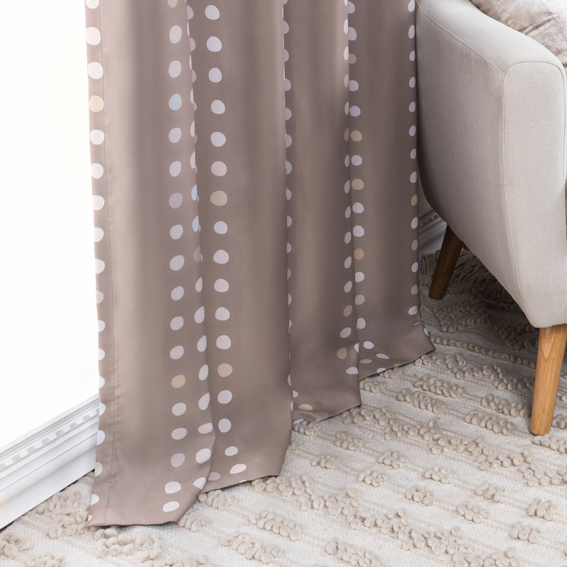 Paire de rideaux obscurcissant Brayshaun, Brun