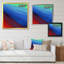 Peindre des vagues de rouge, de bleu et de vert - Peinture-696768361-696768362