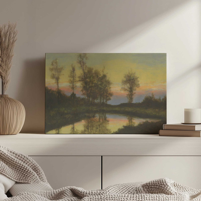 «Silent Sunset II» par Michael Willett, reproduction d'art sur toile, H 30 po x l 40 po