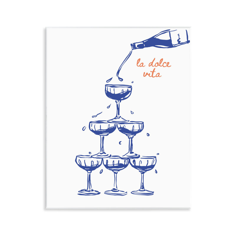 «Versing Champagne Tower», art mural par lettré et doublé