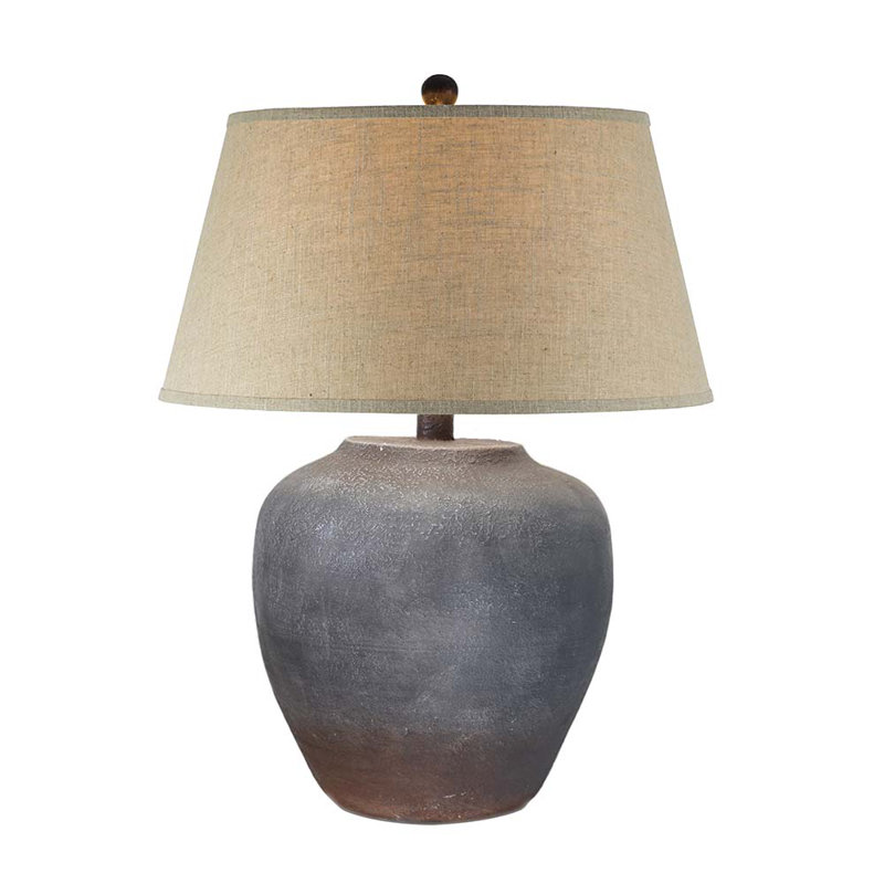 Houa Alabaster Table Lamp, Grey/Light Brown, Beige