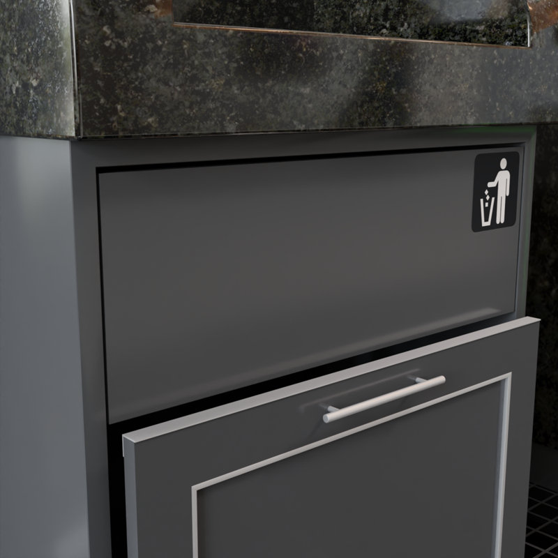 7/8" Designer DripEdge - 12.75"L, Brushed Aluminum