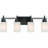 Carena 4-Light Indoor Antique Bronze Bath or Vanity Wall Mount with Etched White Cased Glass Cylinder Shades