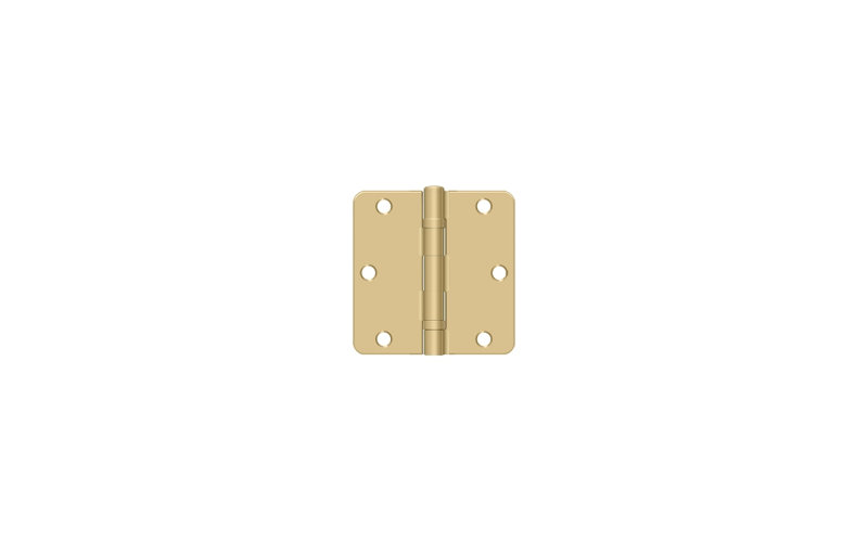 64'' x 64'' Steel Surface Mount Hinge, Brushed Brass