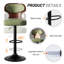 Bois moderne - Tabourets de bar réglables d'appoint-285043593