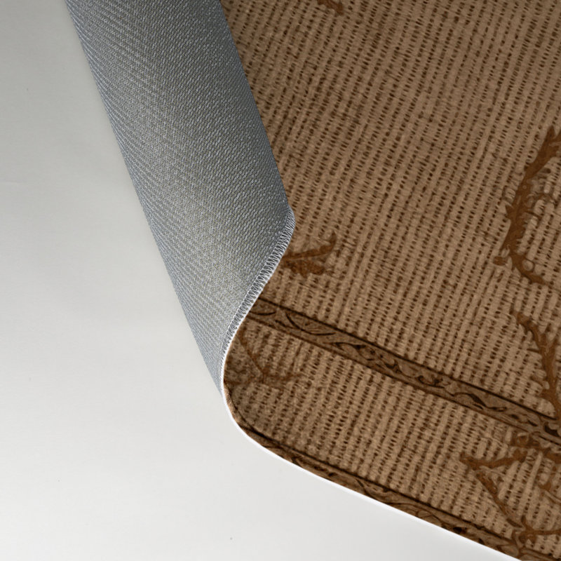 Tapis d'intérieur et d'extérieur brun français, Rectangle 9 pi x 12 pi