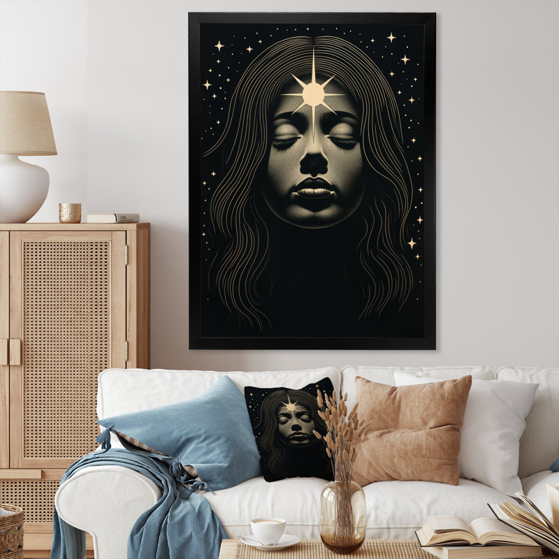 Spiritual Insight II sur impression sur toile, Cadre photo noir, H 32 po x l 16 po x P 1 po