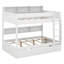 Lit superposé avec rangement et lit gigogne, structure de lit superposé en bois peu encombrante avec tablettes de chevet-1868625136-1868625139