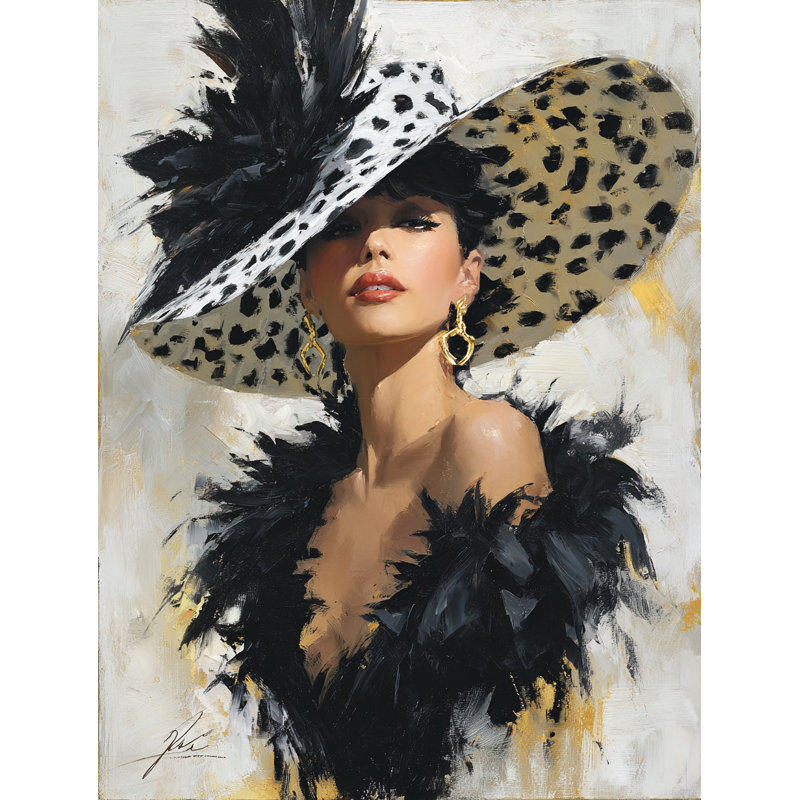 Golden Leopard Wrapped Canvas Wall Art