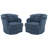 Lillyona Chenille Swivel Barrel Chairs (Set of 2) -1315799615