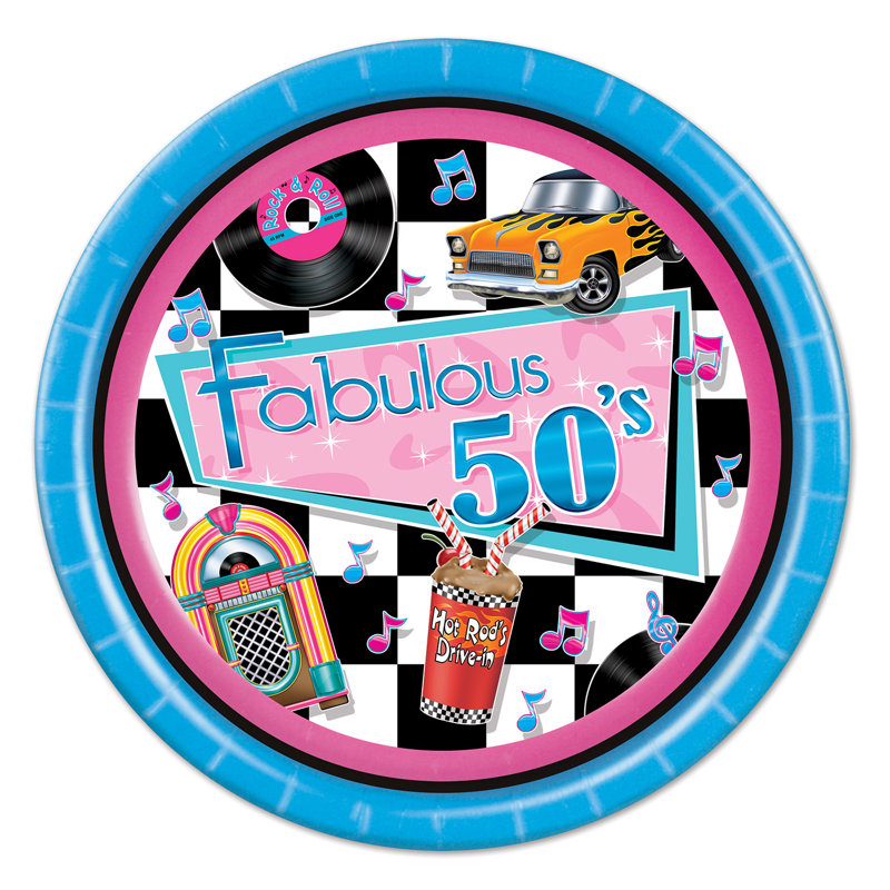 Assiette à papier-desserte 50" fabuleuse