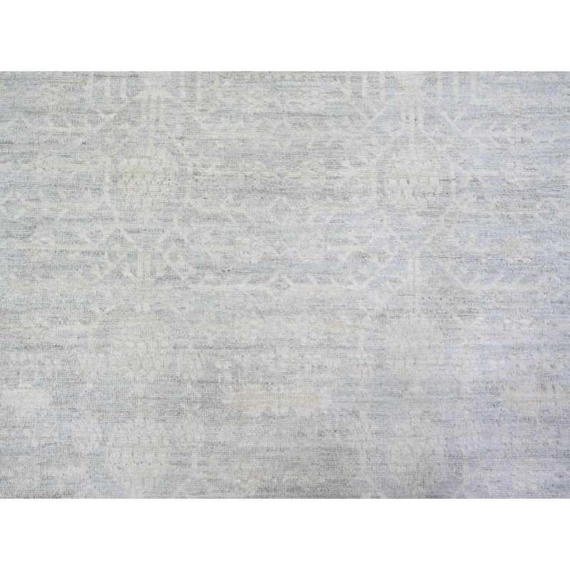 Tapis bleu nouvel âge en laine 12 pi x 14 pi 3 po Zully