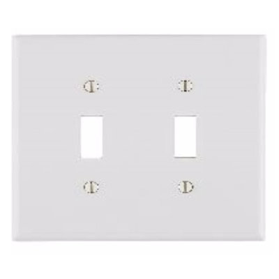 No Subject 2 - Gang Toggle Light Switch Standard Wall Plate
