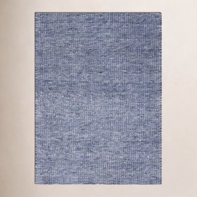 Sana Blue Hand-Woven Flatweave Rug