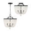 Lustre noir mat 4 lumières Fredrick