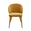 Agness Velvet Upholstered Dining Chairs with Gold Trim-1270747426
