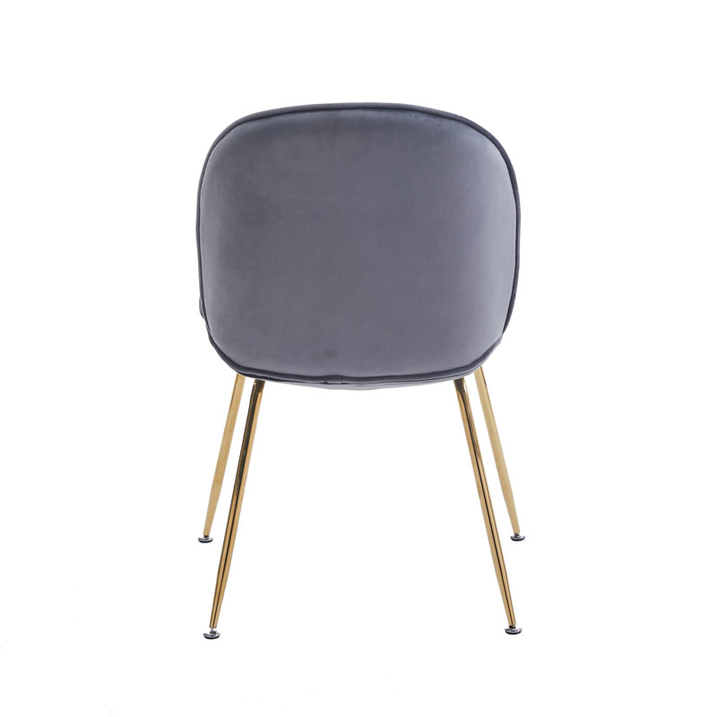 Chaise d'appoint rembourrée Collins, Gris