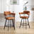 Rozie Swivel 26" Faux Leather Counter Stool-723851642