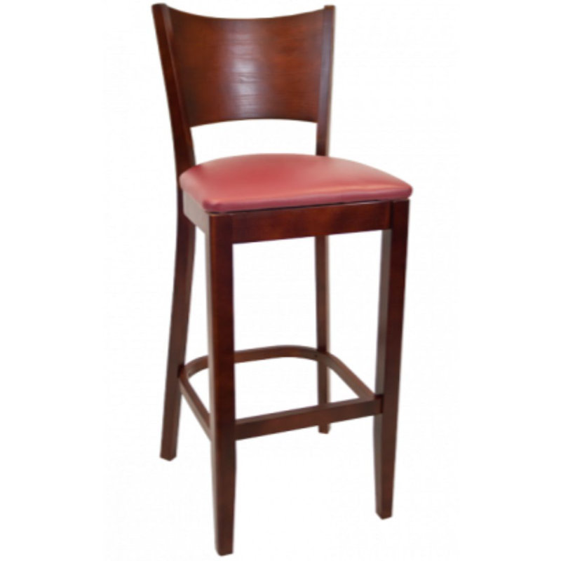 29" Bar Stool, Burgundy