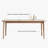 Ash wood solid wood rectangular table and chairs-102144555