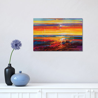 Abstract Seascape X by Andrej Ostapchuk - Wrapped Canvas Print