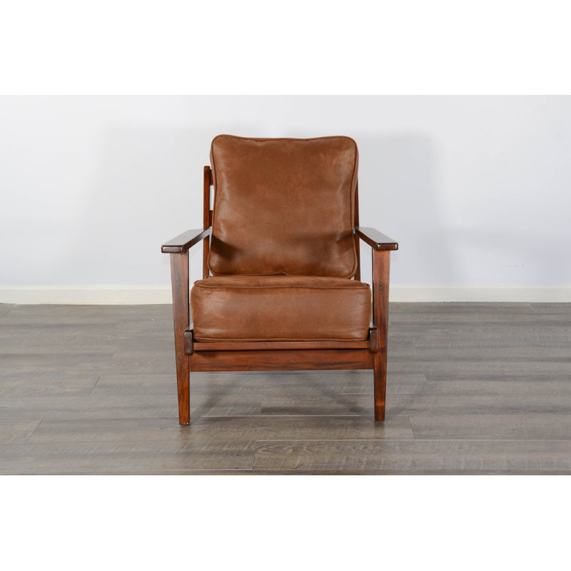 Upholstered Armchair, Dark Chocolate 