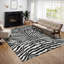 Tapis noir tissé à la machine Reme-783458933