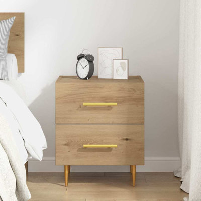 40cm W Manufactured Wood Bedside Table