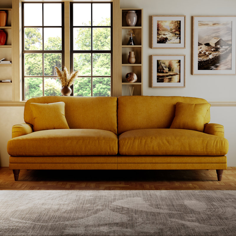 Adaku 4 Seater Sofa  , Burnished Beech, Sunburst
