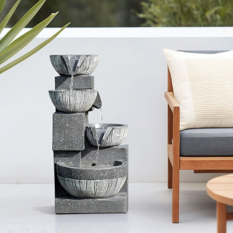 Weather Resistant Fountain with Light