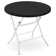 2.6Ft Round Folding Table, Portable Plastic Commercial Card Table for Indoor Outdoor