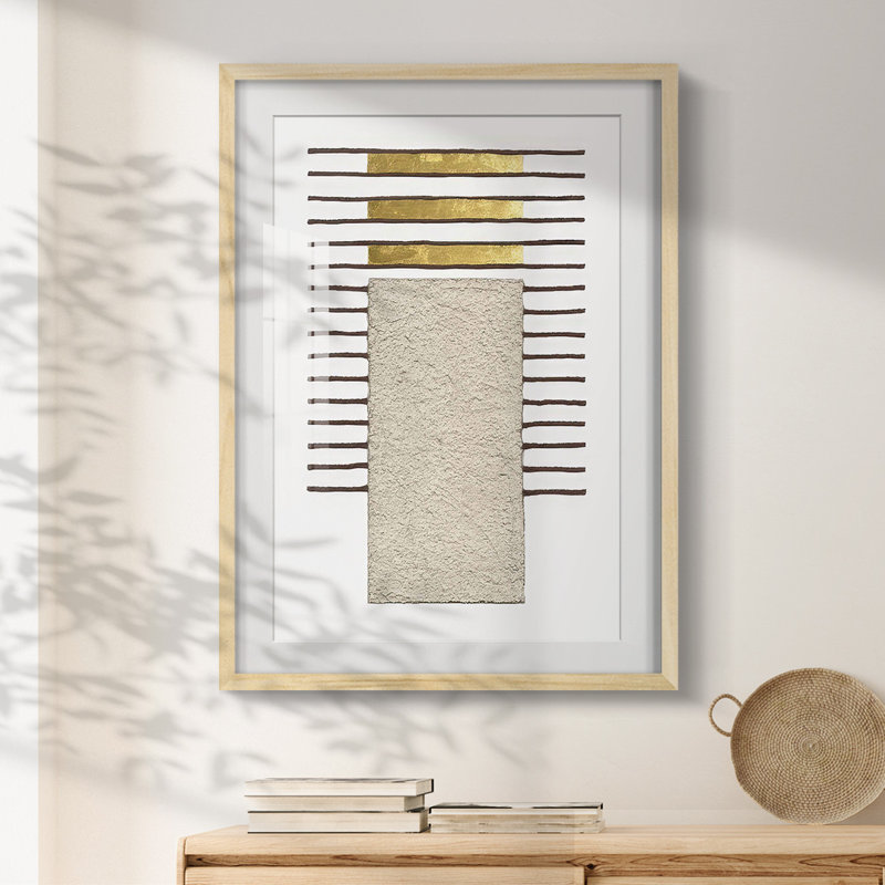 Monolithic Gold I -Framed Print