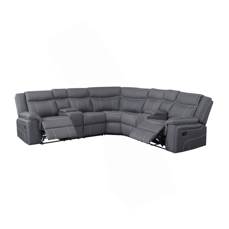 Canapé modulaire inclinable manuel 109,4 po