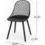 Chaise Lily (ensemble de 4)