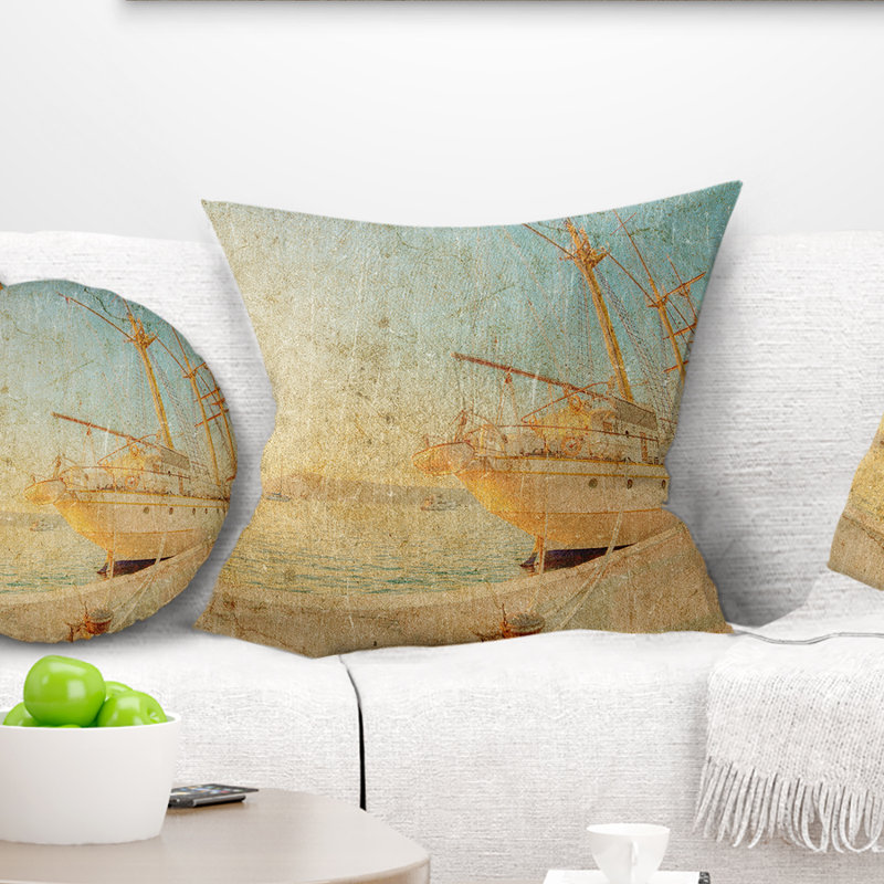 Coussin Old Sea, 16 po x 1 po, Carré