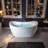 59'' x 28.75'' Freestanding Soaking Acrylic Bathtub-1219823262